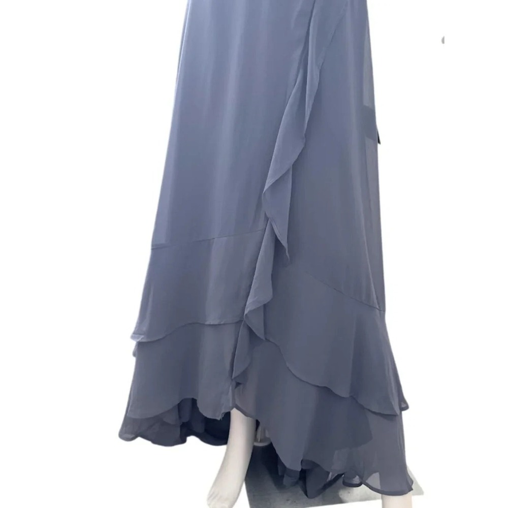Lulus In Love Forever Granite Blue Maxi Dress M NWT Bridesmaid Formal Homecoming - Picture 5 of 10